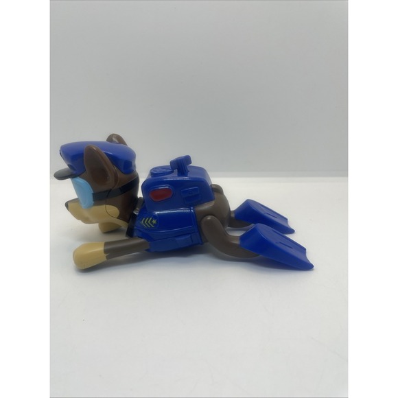 Nickelodeon Paw Patrol Chase Paddlin' Pups Swimmer Toy 6.5'Long Wind Up - Picture 3 of 10